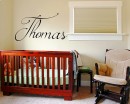Customized  Name Vinyl Decals Baby Nursery Name Sticker
